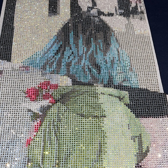 NWT Zadig & Voltaire with rhinestones navy blue size L 20”wide 27”long. - Picture 3 of 7